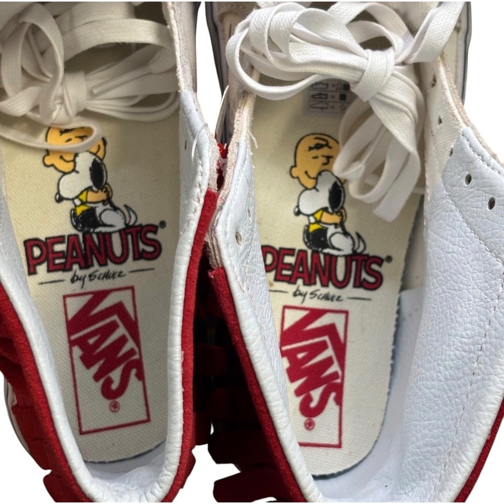 Vans x Peanuts Snoopy Sk8-Hi Moc Red Fringe‎ Sneakers Women 5.5 Men 4 721356 - Picture 9 of 11